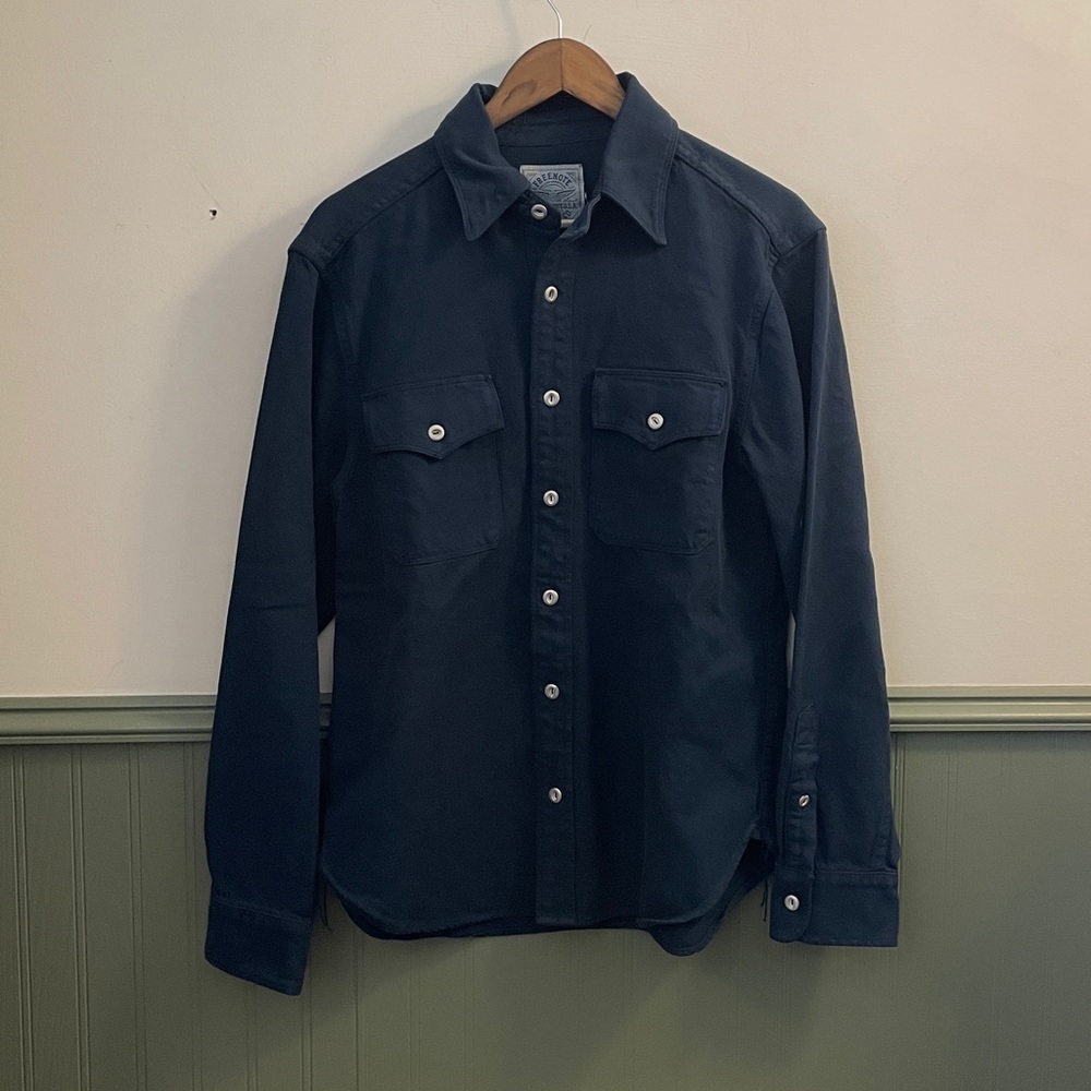 Freenote Cloth Scout Shirt in Mineral Blue